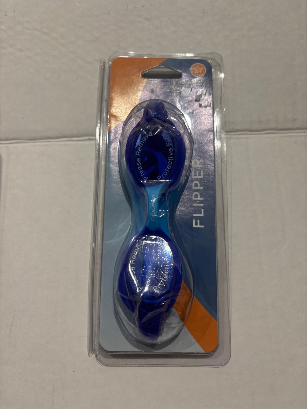 Blue Flipper Swim Goggles - ages 4 plus